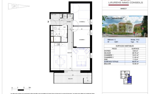 Appartement Type 3 – Annecy